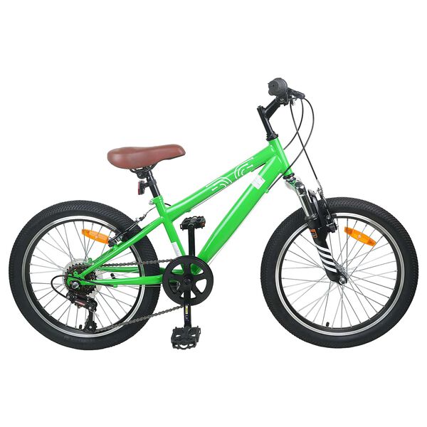 vidaXL Kids Mountain Bike 20 tommer 6-Speed til 5-8 &aring;r gamle Gr&oslash;n