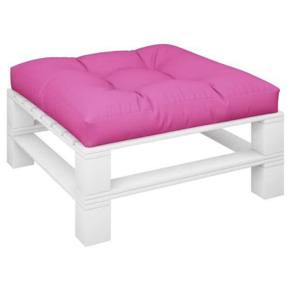 vidaxL pallehynde 80x80x12 cm stof pink