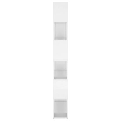 vidaXL bogskab/rumdeler 100x24x188 cm spånplade hvid højglans