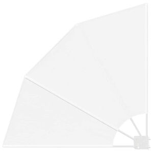 vidaXL Balkon Afskærmning Hvid 115 x 115 cm Polyester