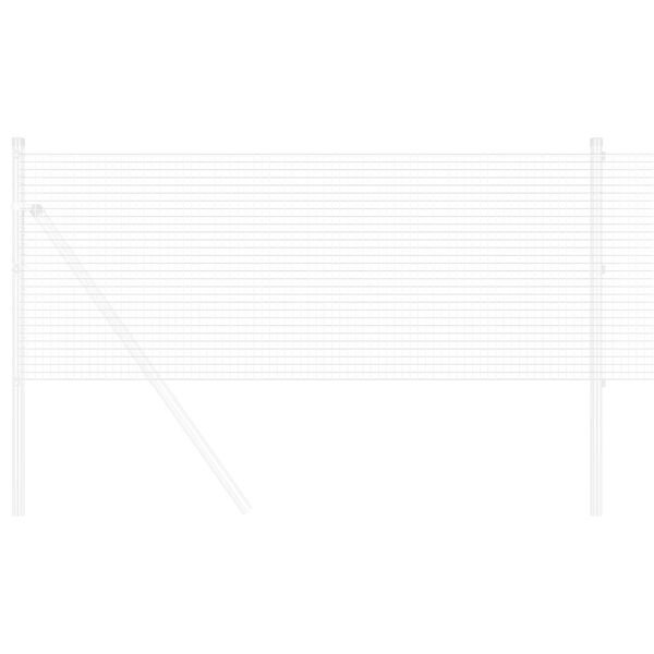 vidaXL Svejset Tr&aring;dhegn S&oslash;lv 0.4 x 50 m