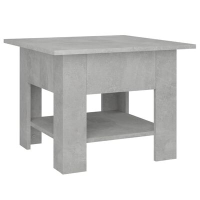 vidaXL sofabord 55x55x42 cm spånplade betongrå