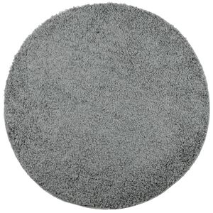 vidaXL shaggy gulvtæppe PAMPLONA Ø 160 cm høj luv grøn