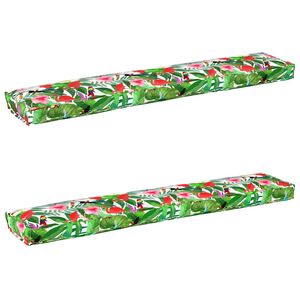vidaXL Palle Pudes&aelig;t 2 pcs Tropisk jungle 200 x 40 x 8 cm Oxford Stof