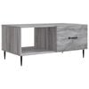 vidaXL Sofabord Gr&aring; sonoma-eg 90 x 50 x 40 cm Konstrueret tr&aelig;
