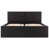 vidaXL hydraulisk opbevaringsseng 120 x 200 cm kunstl&aelig;der sort