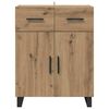 vidaXL Sideboard Artisan Egetr&aelig; 69,5 x 34 x 90 cm Konstrueret tr&aelig;