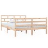vidaXL sengeramme 140x190 cm massivt tr&aelig;