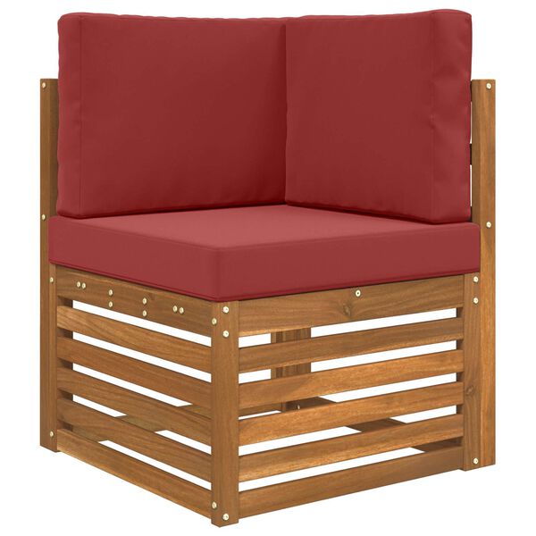 vidaXL Udend&oslash;rs Sofa Pude 3 pcs Vinr&oslash;d Polyester