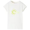 T-shirt til b&oslash;rn str. 92 ecrufarvet