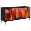 vidaXL TV-skab HEESCH 102 x 33 x 51 cm Sort eg Konstrueret tr&aelig;