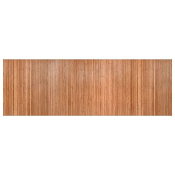 vidaXL gulvt&aelig;ppe 100x300 cm rektangul&aelig;r bambus naturfarvet