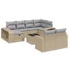 vidaXL sofas&aelig;t til haven 11 dele med hynder polyrattan beige