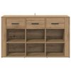 vidaXL Sideboard Artisan Egetr&aelig; 100 x 30 x 59,5 cm Konstrueret tr&aelig;