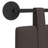 vidaXL H&aelig;ngende Hovedgavl V&aelig;gmonteret M&oslash;rk Brun 130 x 55 x 5 cm Stof