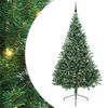 vidaXL Kunstig Forbelyst Juletr&aelig; med 300 LED'er Gr&oslash;n 240 cm PVC