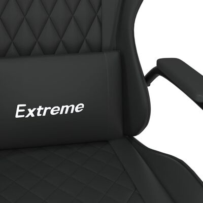vidaXL gamingstol med massagefunktion kunstlæder sort