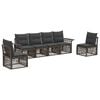 vidaXL Havesofa S&aelig;t 6 stk. Gr&aring; polyrattan