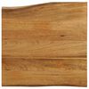 vidaXL bordplade 60x60x3,8 cm naturlig kant massivt mangotr&aelig;
