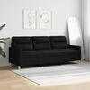 vidaXL 3-personers sofa 180 cm stof sort