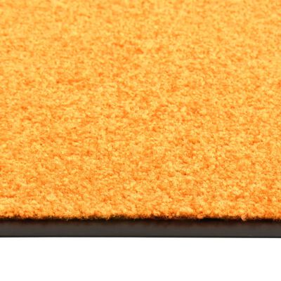 vidaXL vaskbar dørmåtte 120x180 cm orange