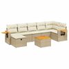 vidaXL sofas&aelig;t til haven 7 dele med hynder polyrattan beige