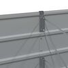 vidaXL Plantekasse Lysegr&aring; 400 x 80 x 45 cm St&aring;l