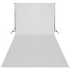 vidaXL fotobaggrund uden stativ 600x300 cm bomuld hvid