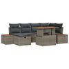 vidaXL Havesofa S&aelig;t 7 stk. Gr&aring; polyrattan