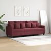 vidaXL 3-personers sofa 180 cm stof vinr&oslash;d