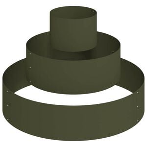 vidaXL Have Blomsterkrukke Oliven gr&oslash;n 90 x 90 x 20 cm Koldvalset st&aring;l