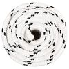 vidaXL flettet tovv&aelig;rk 18 mm x 25 m polyester hvid