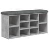 vidaXL skob&aelig;nk 102x32x50 cm konstrueret tr&aelig; betongr&aring;