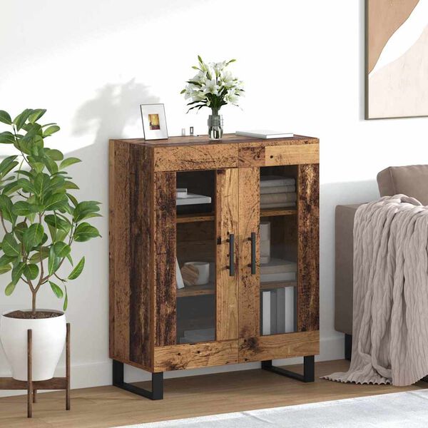 vidaXL Sideboard Gammelt tr&aelig; 69,5 x 34 x 90 cm Konstrueret tr&aelig;