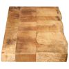 vidaXL bordplade 160x40x3,8 cm naturlig kant massivt ru mangotr&aelig;