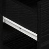 vidaXL Sideboard med skuffe Sort eg 120 x 36 x 69 cm Konstrueret træ