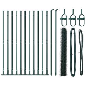 vidaXL Hegnsp&aelig;l Gr&oslash;n 25 x 1 m (36 mm net) St&aring;l