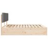 vidaXL Sengestel med Polstret Hovedgavl Lysegr&aring; 180 x 200 cm
