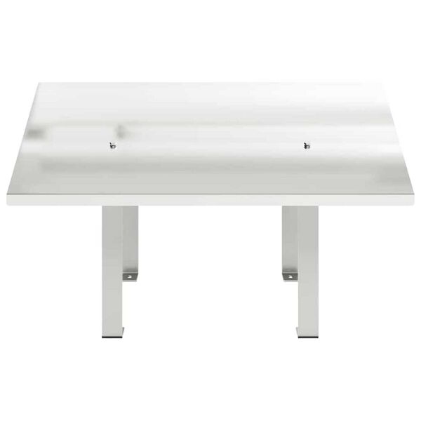 vidaXL Skorstenen h&aelig;tte S&oslash;lv 60 x 60 x 38 cm Rustfrit st&aring;l