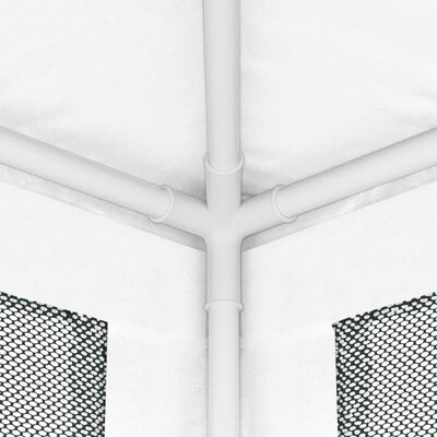 vidaXL festtelt med 4 sidevægge i trådnet 4x4 m hvid