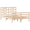 vidaXL sengeramme uden madras 140x190 cm massivt fyrretr&aelig;