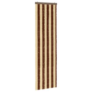 vidaXL Insektgardin i chenille Brun og Beige 56 x 200 cm 100% PP