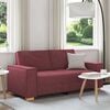 vidaXL 2-personers sofa vinr&oslash;d 180x78x84 cm stof