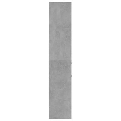 vidaXL bogskab 40x35x180 cm spånplade betongrå