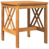 vidaXL Sidebord Massivt Akacietr&aelig; Olie Naturlig 45 x 45 x 50 cm