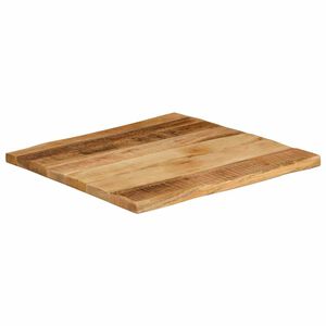 vidaXL bordplade 40x40x2,5 cm naturlig kant massivt ru mangotr&aelig;