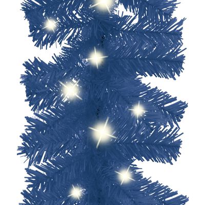 vidaXL juleguirlande med LED-lys 10 m blå