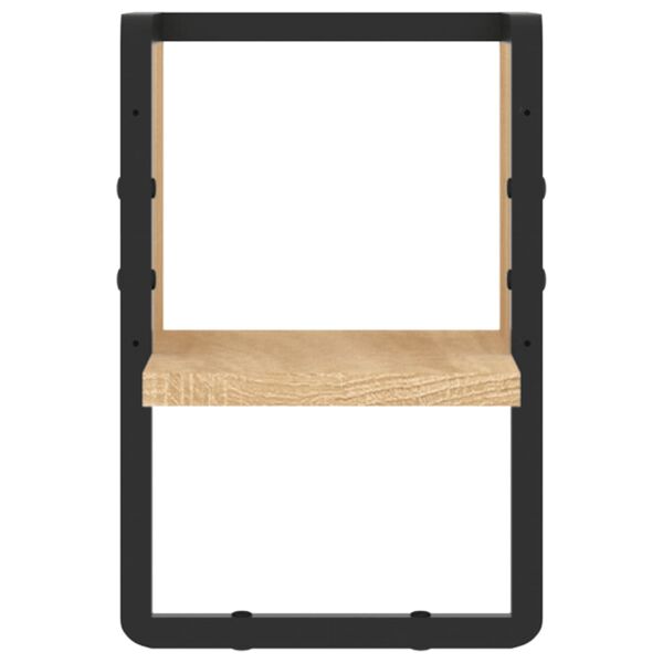 vidaXL v&aelig;ghylde med stang 20x25x30 cm sonoma-eg