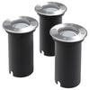 vidaXL LED-nedgravningsspots 3 stk. rund