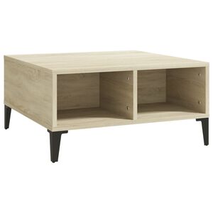 vidaXL sofabord 60x60x30 cm konstrueret tr&aelig; sonoma-eg